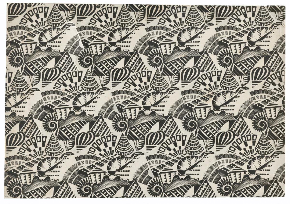 Alfred Latour pour Bianchini-Férier, Étude de motif pour tissus, 1929